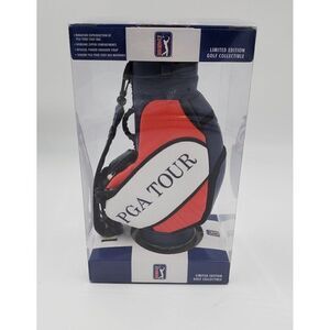 PGA Tour Mini Golf Bag Limited Edition Collectible Red White Blue 10" New Golf